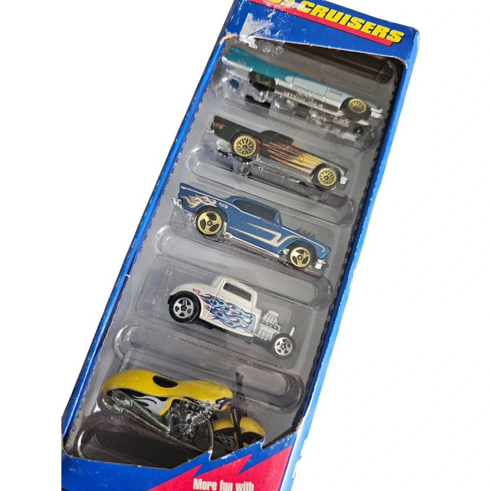 vintage 1998 Mattel Hot Wheels '50s Cruisers 5-Car Gift Pack NEW
